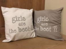 MZ - kussenM Pillow "Girls are the best !!" - 50 cm