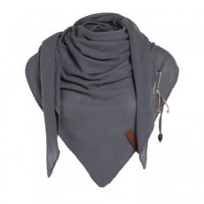 Triangle scarf Lola - Med Grey