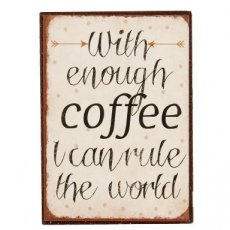 TM-CECL-6Y2337 Aimant "Coffee rules" - 7 cm