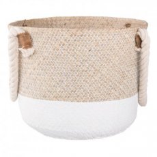 Basket - white - 41 cm