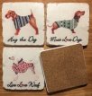 KH-EM6654 Coasters "Must love dogs" - 10 cm