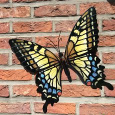 PA1652 Butterfly Yellow, blue & black - 32 cm
