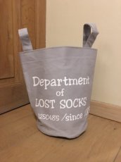 TBMZ-LOSTSOCK23 Sac "department of lost socks" - gris