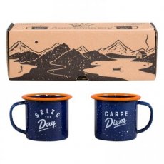 Enamel Mugs - Espresso Carpe Diem - 4,05fl.oz