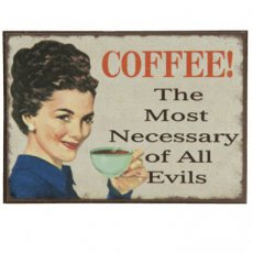 Magneet "Evil coffee" - 7 cm