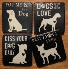 Coasters "Best dogs" - 10 cm