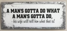 TM-EM6298 Quote board "A man's gotta do what a man's gotta do ... "