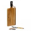 WW-GEN156 serving board with cheeseknife and bottle opener